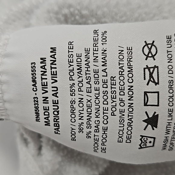 Nike Women’s Sweat Pants Bottom Zip White and Black Size Medium Drawstring - Picture 11 of 11